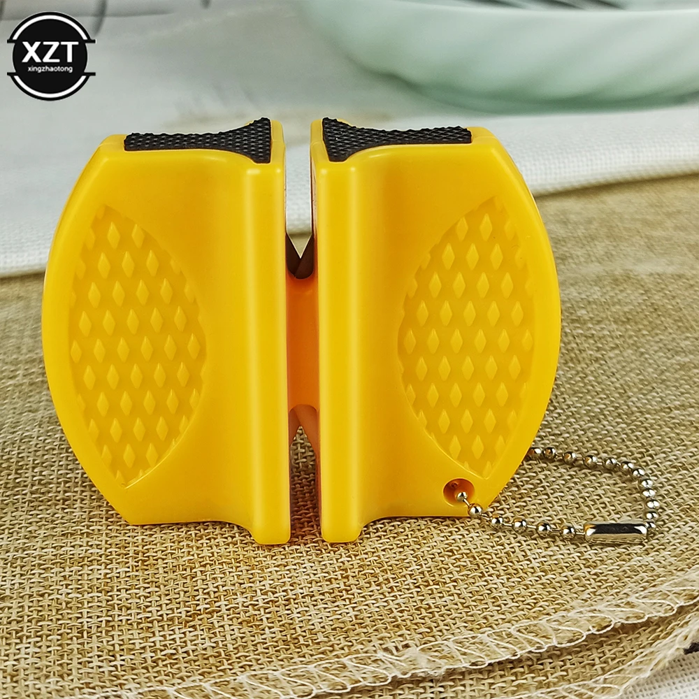 Mini Knife Sharpener Ceramic Rod Knife Sharpener Tungsten Steel Grinding Tool Portable Butterfly Type Whetstone Sharpener