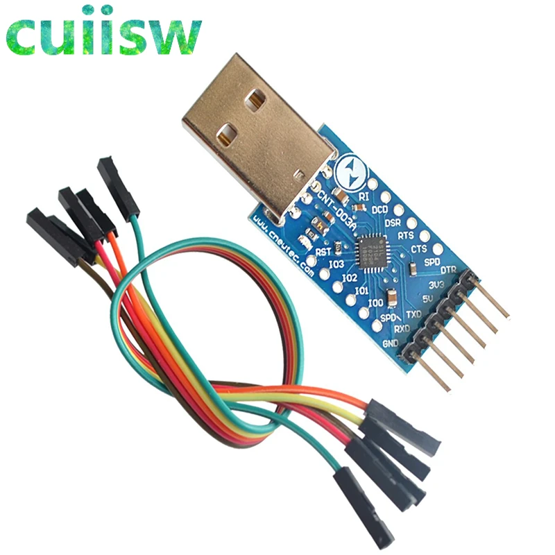 USB 2.0 to TTL UART 6PIN Module Serial Converter CP2104 STC PRGMR Replace CP2102 With Dupont Cables