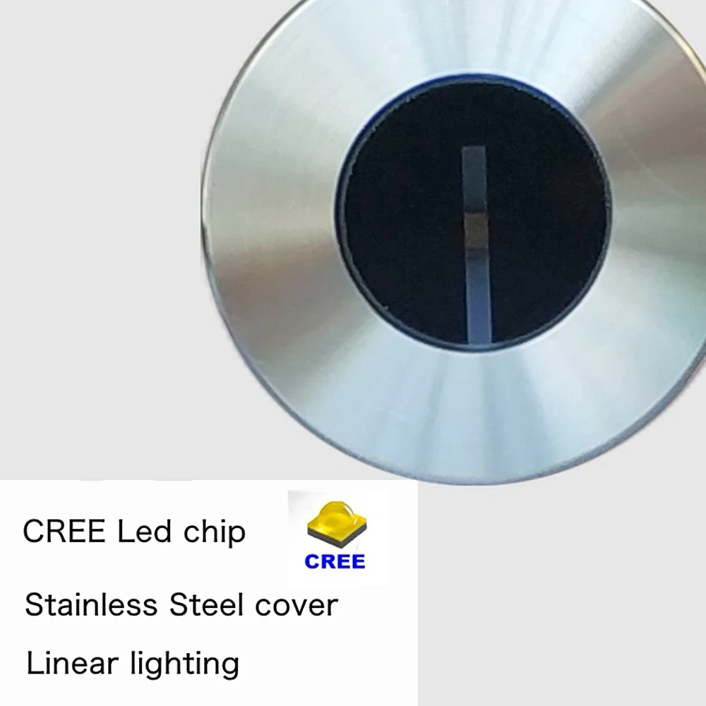 Outdoor 1W LED Underground Spotlight IP67 wodoodporna podłogowa lampa punktowa na pejzaż z ogrodem plac ścieżka Yard krok światła schodowe 12V