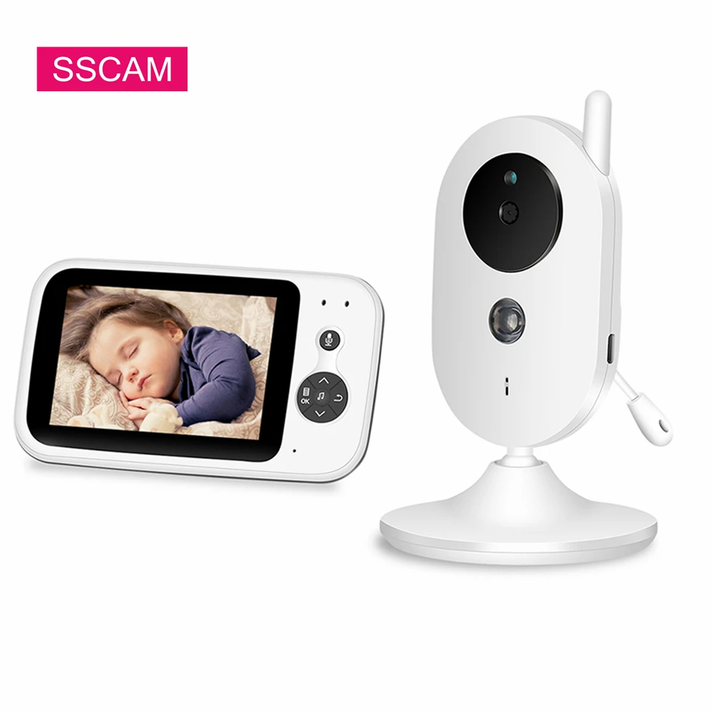 

Video Baby Monitor 2.4G Wireless With 3.2 Inches LCD 2 Way Audio Talk Night Vision Surveillance Security Camera Babysitter