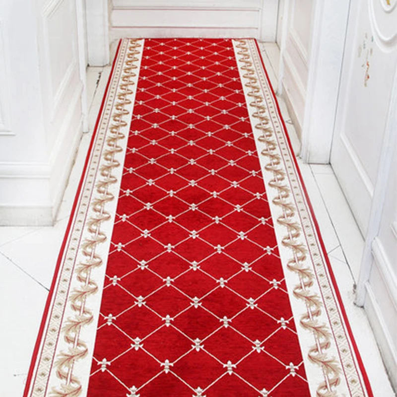 Nordic Stair Long Carpet, European Style, Corridor, Hallway Carpets, Hotel Aisle Rug, Home Entrance Doormat, Wedding Floor Rugs