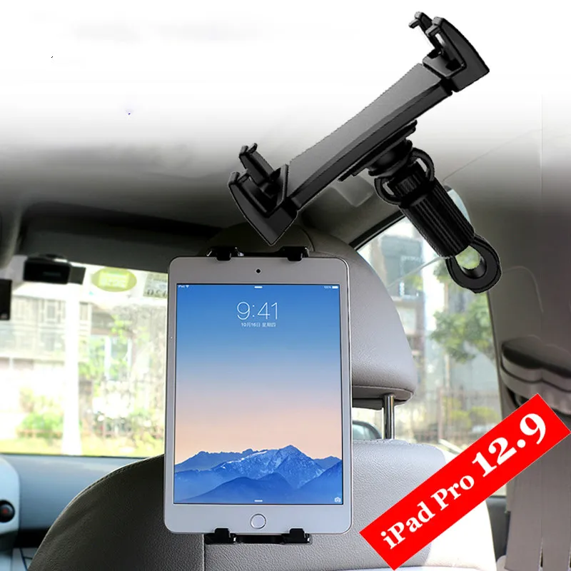 SMOYNG Tablet Car Holder For iPad Pro 12.9 Adjustable Car Headrest Stand Back Seat Bracket Mount For 4.7-13 inch Mobile Phone PC