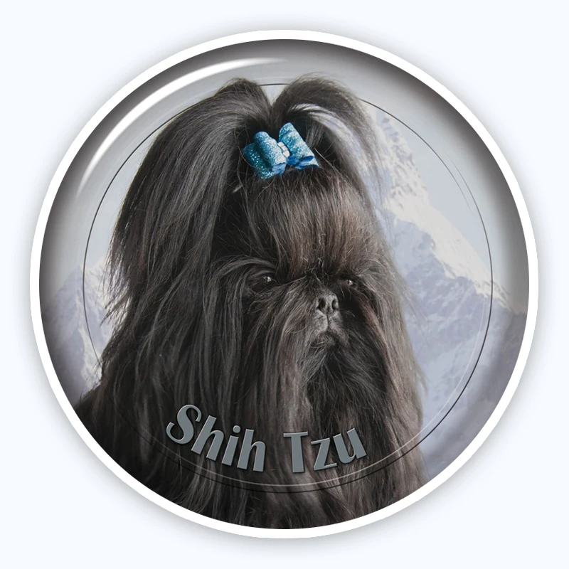 

A0673 # различные размеры Съемная наклейка Shih Tzu стикер водонепроницаемые аксессуары на бампер заднее окно ноутбук