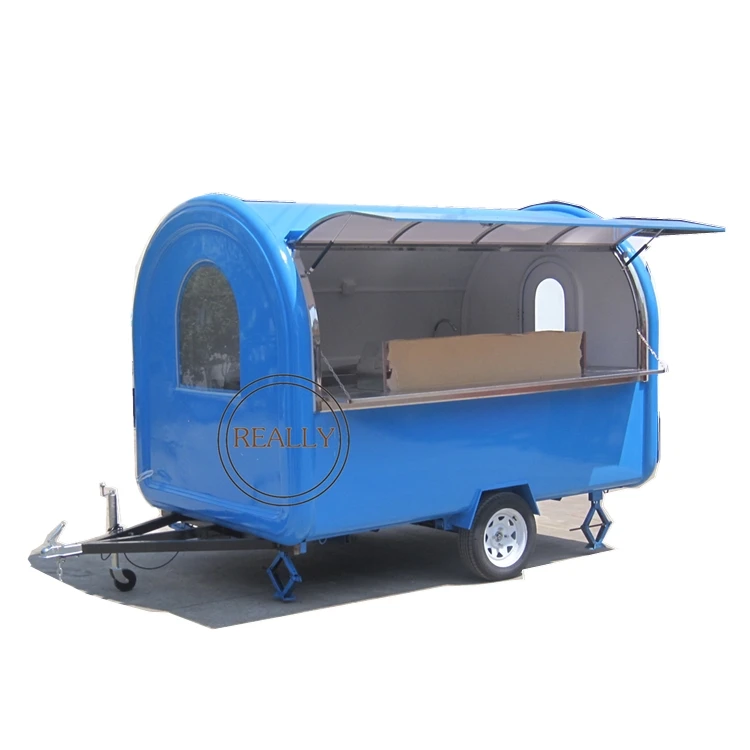 3m length 2m width Big Size Mobile Outdoor Food Truck Mobile Food Vending Trailer Design