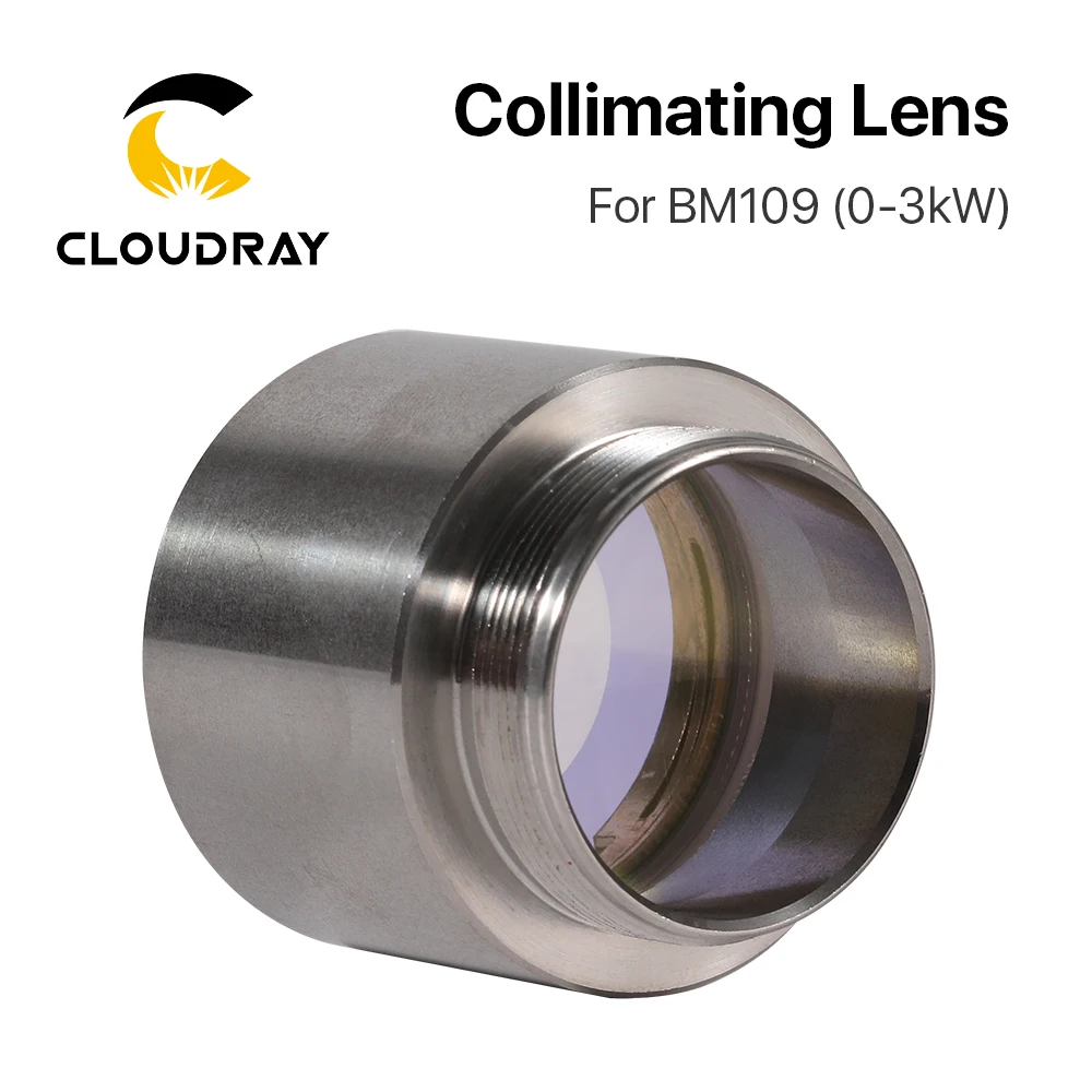 

Фокусирующая линза Cloudray BM109 1,5 кВт D28 F100 F125 мм с держателем объектива для лазерной режущей головки Raytools BM109
