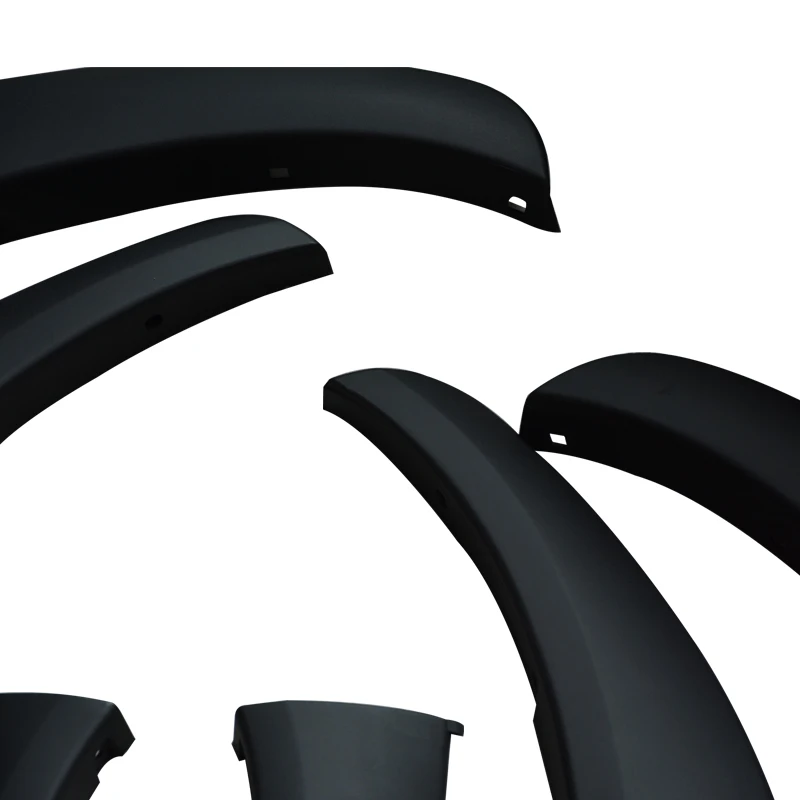 Small Styling Mouldings Auto Matte Black Fender Flares Exterior Accessories Plate Cover for Hilux Vigo Revo Rocco 2015-2020 3.5\