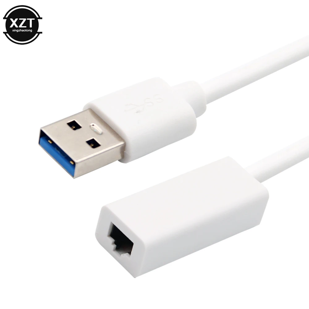 USB 3.0 Gigabit Kartu Jaringan Ethernet Ke RJ45 10/100/1000 Mbps Adaptor Ethernet dengan Kabel untuk Laptop Win 8 10 Macbook Xiaomi PC