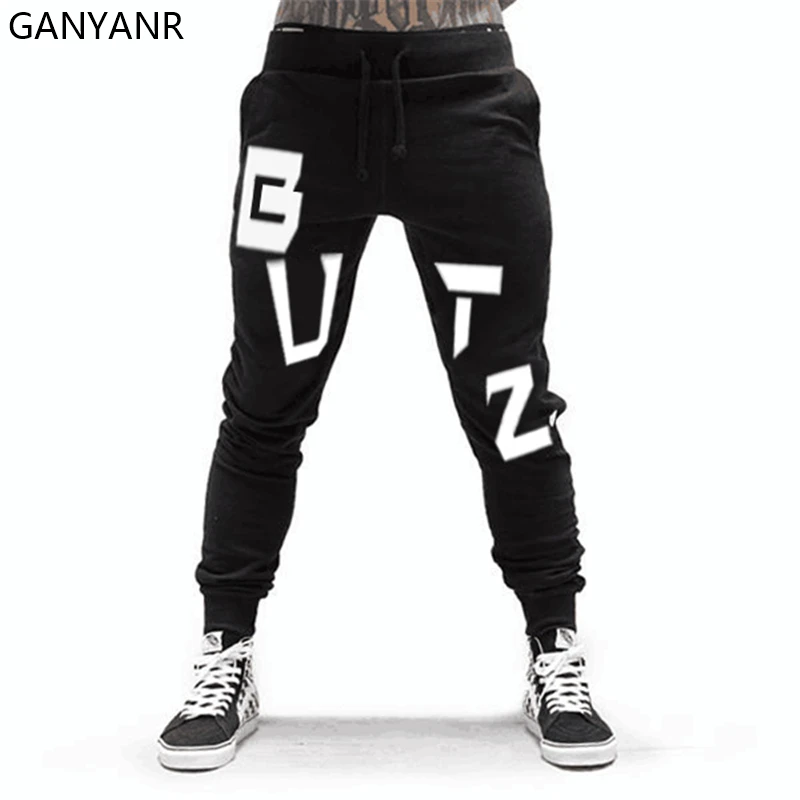 

GANYANR Running Pants Men Jogging Gym Sport Training Sportswear Leggings Trackpants Trousers Workout Soccer Crossfit Sweatpants