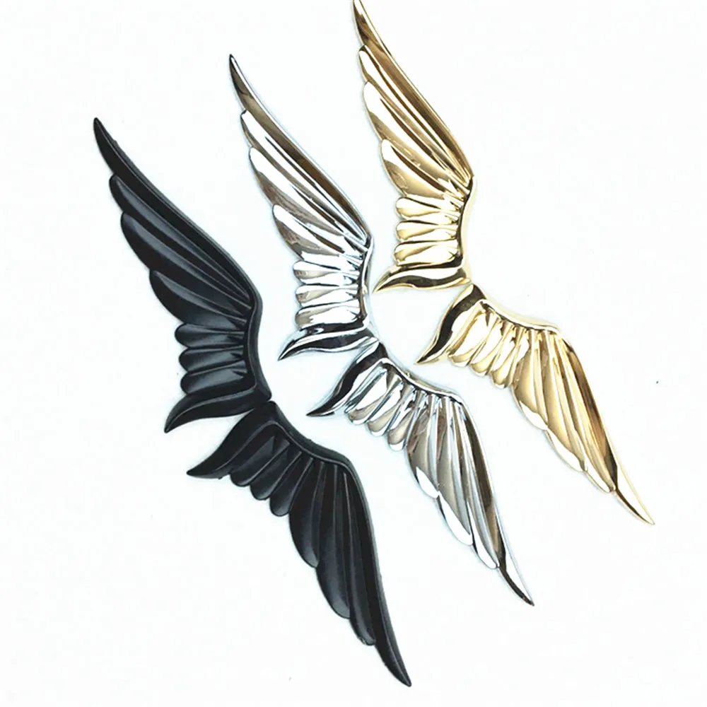 1 пара Крылья Ангела Летающий орел крыло автомобиля Наклейка Крыло задняя дверь передний капот металлический бейдж Логотип Символ эмблемы наклейки аксессуары