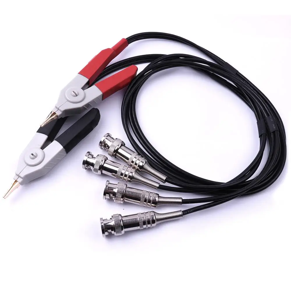 600-700MM LCR Meter Test Leads Clip Terminal Kelvin Line High Quality Four Wire Lead Kelvin Probes Kelvin Clip