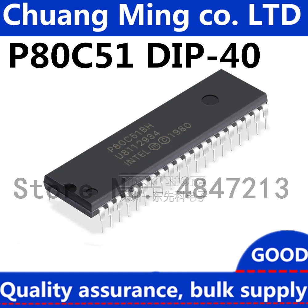 

Free Shipping 10pcs/lots P80C51BH P80C51BHP P80C51 DIP-40 IC In stock!