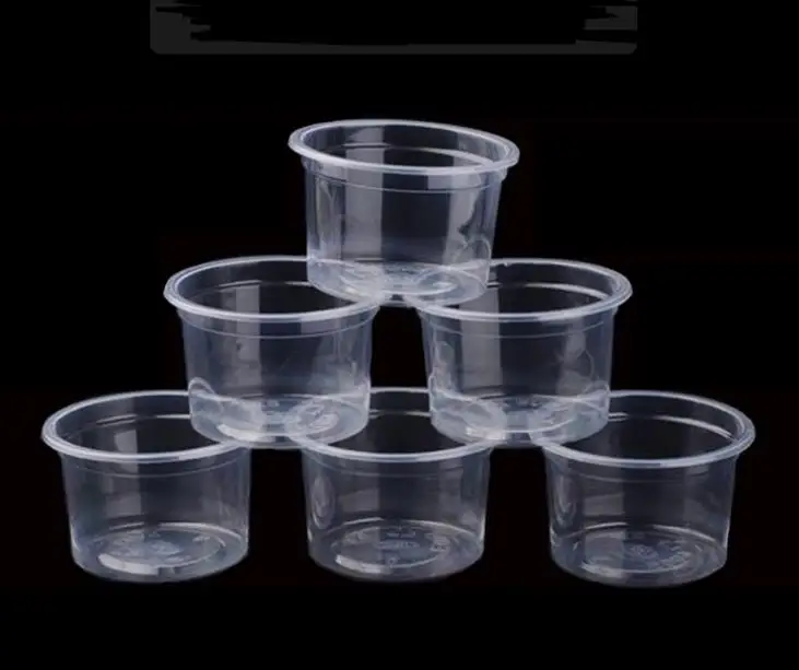 

DHL 5oz Disposable Jelly Cup Mini Plastic Round Portion Pudding Mug Transparent Jello Souffle Jam Shot Cups With Lids SN3320