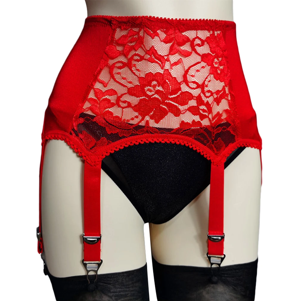 Women's 6 Straps Lace Suspender Garter Belts for Stockings