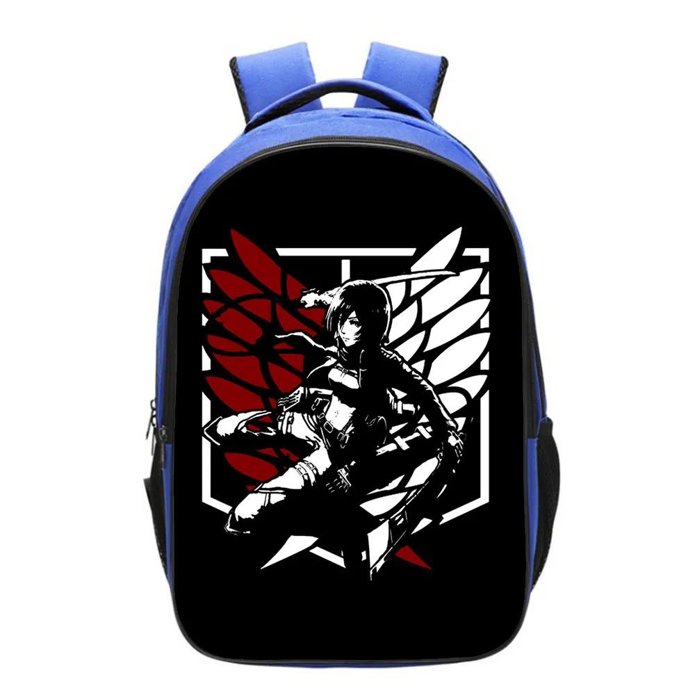 Attack On Titan Backpack Anime Cartoon Printing School Bag Teens Bagpack Travel Outdoor Bags Boy Girl Casual Lovely Bag 16 Inch