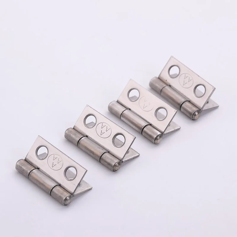 ステンレス製家具ヒンジ、小ヒンジ、ドアに適しています、長さは約25mm、幅25mm、厚さ1.05mm、3a、20個、3a