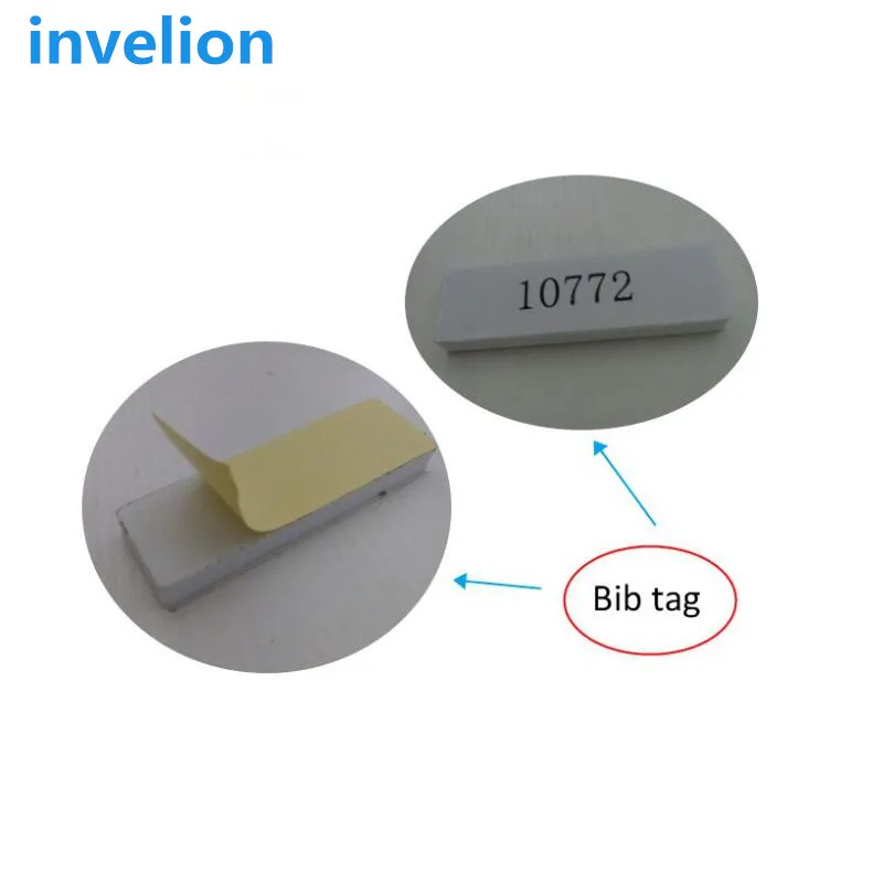 timing chip UHF RFID bib tag with foam protection resist body influence for marathon timing system