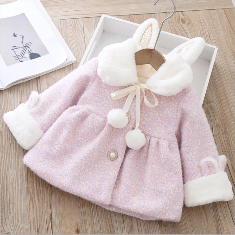 Autumn Winter Hooded Jackets Overalls For Newborn Girl Fashion Warm Clothing Outerwear Toddler Baby Down Coats Cotton Clothes