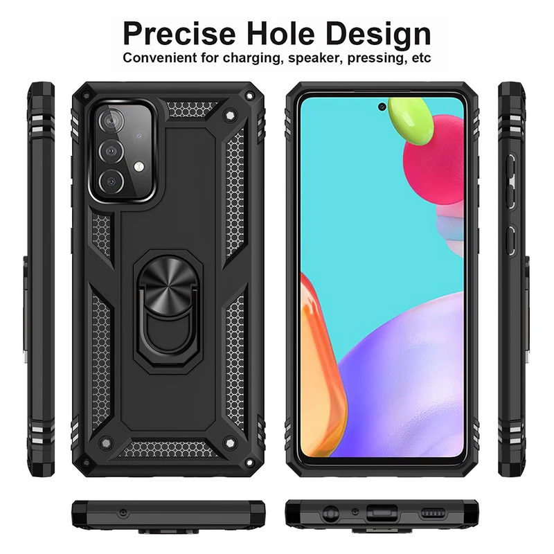 A52 A72 5G 4G a 52 a 72 Case Shockproof Armor Kickstand Ring Holder Protection Cover For Samsung Galaxy A52 A72 5G 4G a 52 a 72