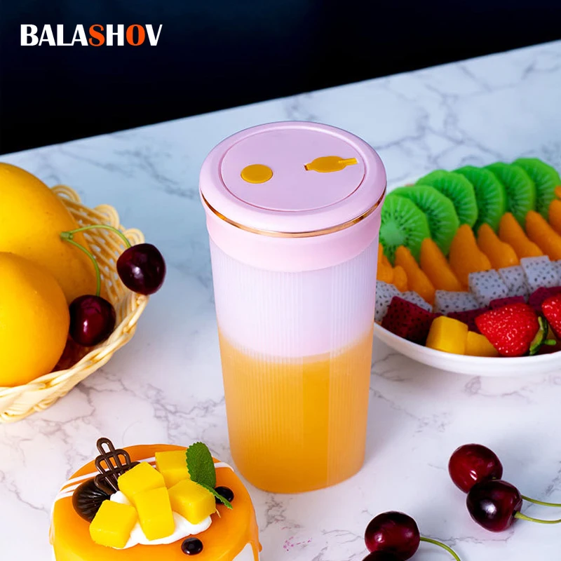 

Electric Juicer USB Rechargeable Household 6 Cutter Mini Portable Juicer Mixer Machine Food Processor Maker Juicer Cup Extractor