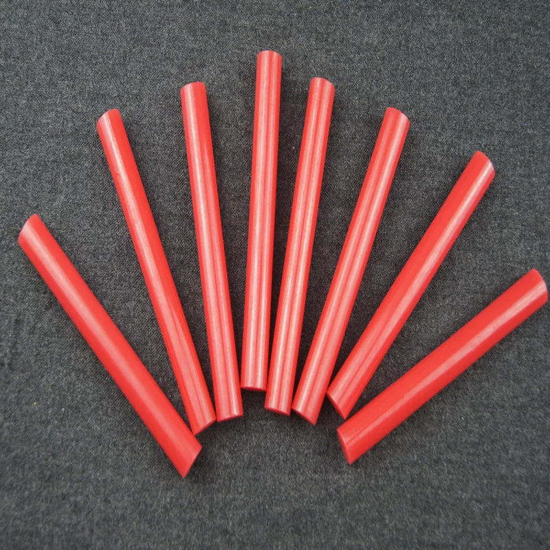 กาว Hot Melt Stick Bright สีแดง Lacquer Wax วันวาเลนไทน์ขวดไวน์ภาพวาดของขวัญกล่องซีล7*100มม.* 10PCS