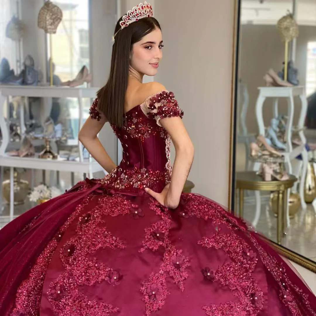 Vestidos De quinceañera De lujo, Vestidos De baile con apliques De cuentas, vestido De princesa De manga corta con forma De corazón, Vestidos De 15 Años personalizados