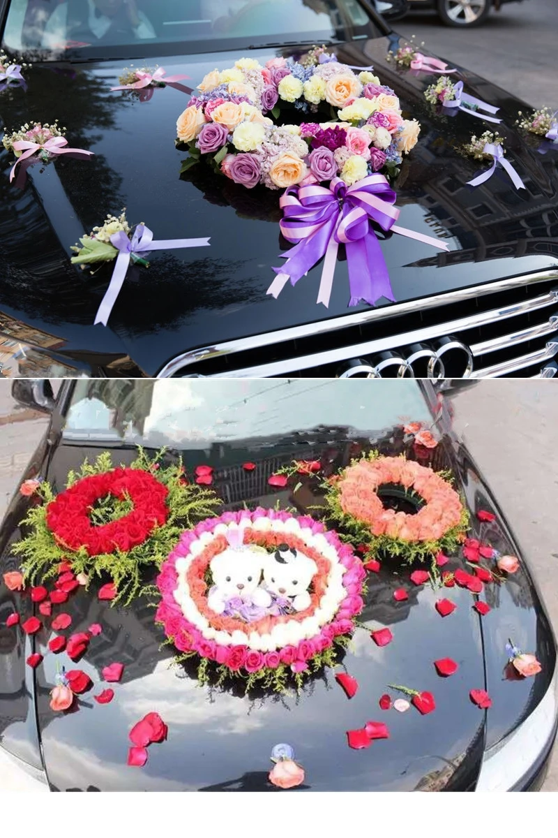 29*4cm Ring Round Wreath Artificial Plastic Frame Sucker Flower Foam Mud For Wedding Party Floral Arrangement Car Decoration