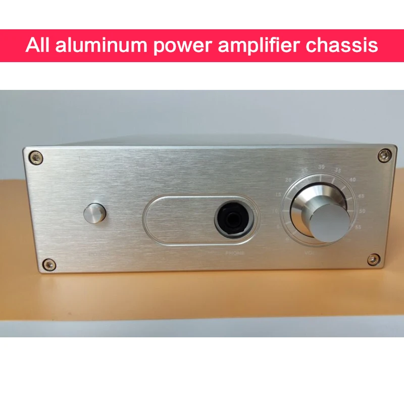 All Aluminum Power Amplifier Chassis DIY 1907 Audio Case Power Supply Shell Multi-purpose Box Amplifier Enclosure 194*70*276mm