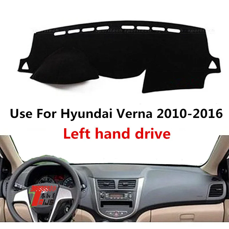 

TAIJS Factory Anti dust High Quality Polyester Fibre Car Dashboard Cover For Hyundai Verna 2010-2016 Left hand drive