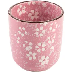 Japanese style home use high color value cherry blossom heat insulation anti-scald cups  Ceramic Sakura Underglaze Kung Fu Tea