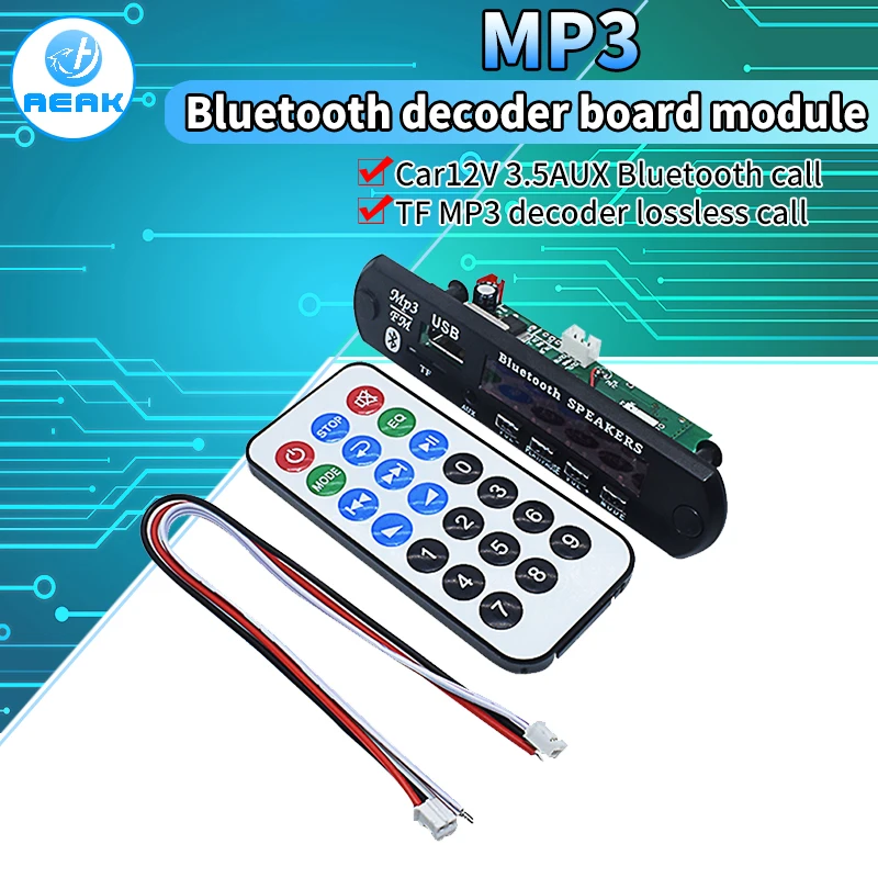 Bluetooth MP3 Decodierung Bord Modul w/ SD Card Slot / USB/FM/Fernbedienung Decodierung Bord Modul