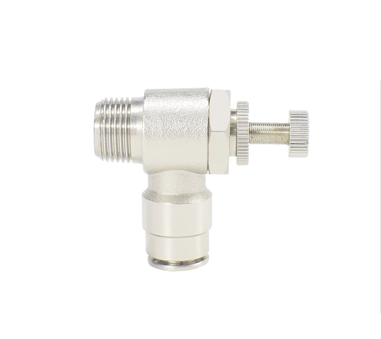 All-copper fast plug PU trachea throttling fitting SL4/6/8/10/12-M5/01/02/03/04 pneumatic speed control connector