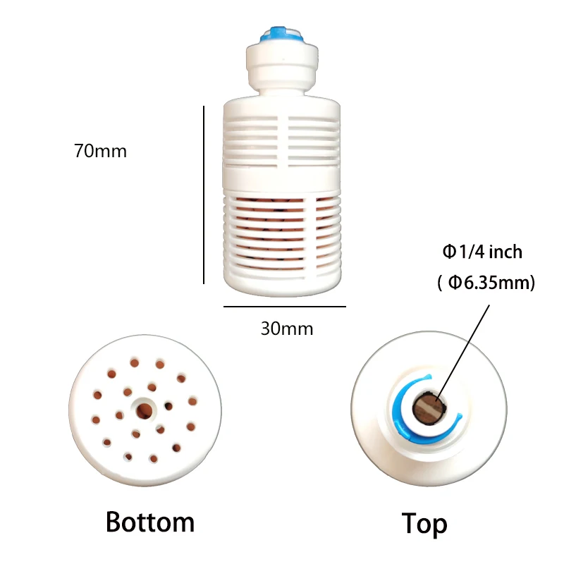 Filtro de agua para bomba y sistema de nebulización de rociador de agua con filtro de PP conector interior conector de 1/4 o 3/8 pulgadas para