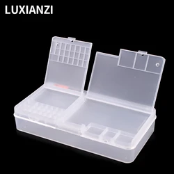 LUXIANZI Phone Repair Tool Storage Box Double Layer Multi-function Hardware Tools Screw Driver Beads Organizer Plastic Case