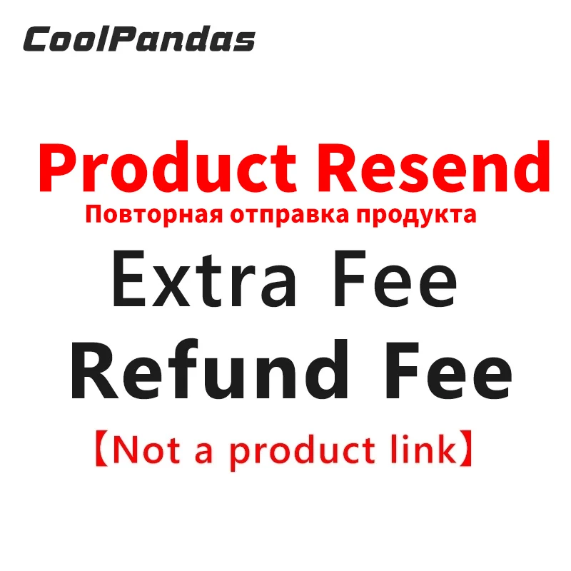 

CoolPandas Additinal Pay Extra Fee/ Shipping Cost Extra Fee