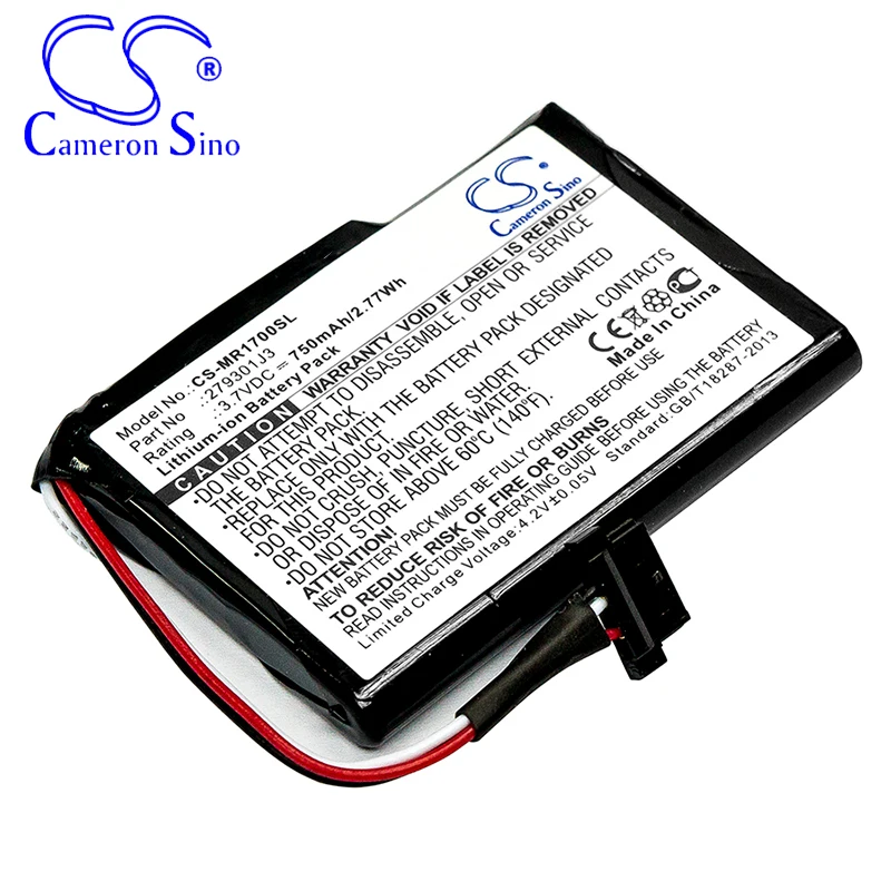 CameronSino Battery for Magellan RoadMate 1700 fits Magellan 2793801J3 GPS,Navigator battery 750mAh 3.70V Li-ion Black