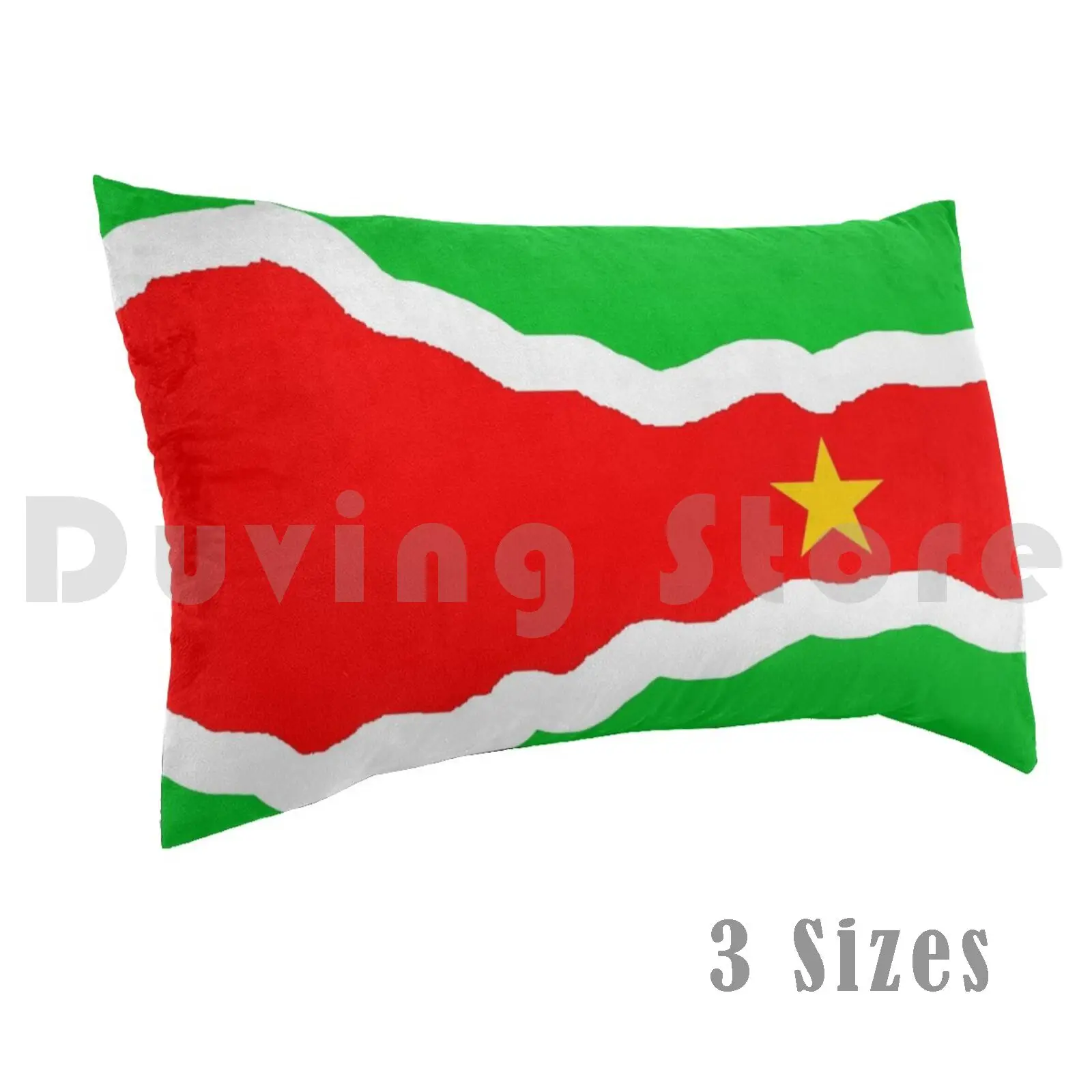 Surinamese Flag , Off Center Pillow case 40x60 2704 Suriname Sranang Flag Nation Country South America