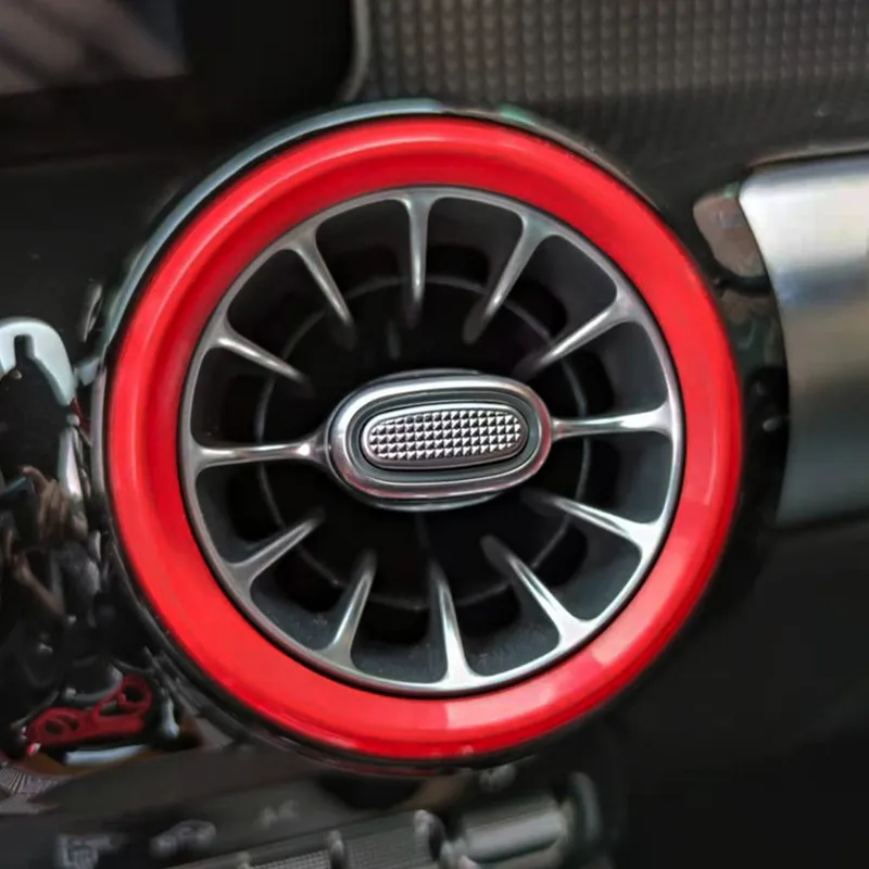 7Pcs/Set Air Condition Air Vent Outlet Ring Cover Trim For For Mercedes Benz A W177 B W247 GLB X247 CLA C118 GLA H247 2020-2024