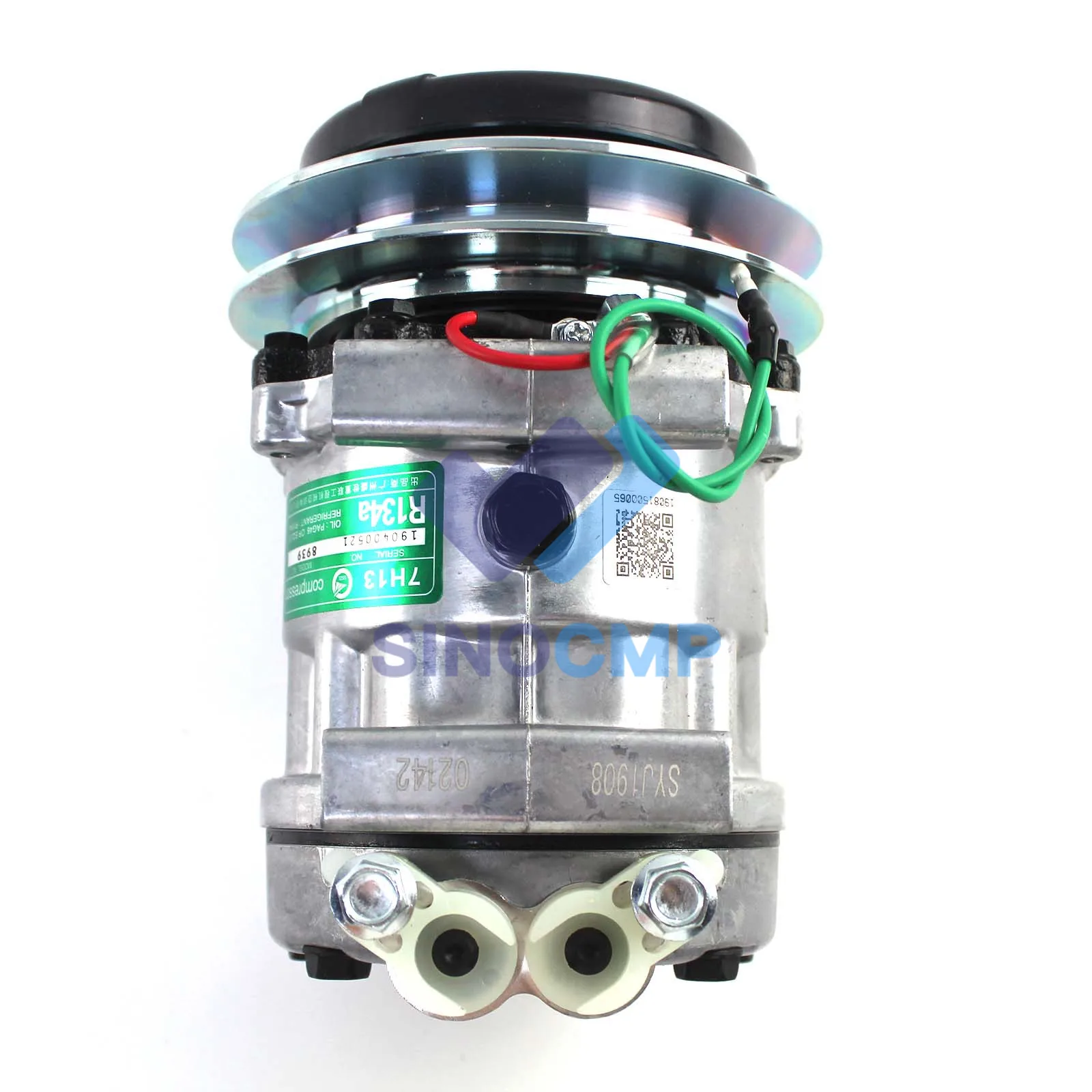 YX91V00001F1 Air Conditioner Compressor for Kobelco SK350-8 Excavator Spare Parts, 3 Month Warranty