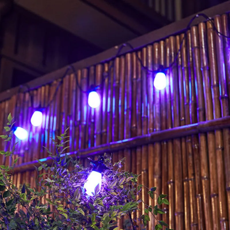 Solar Garden Decorative Lights Outdoor Wall Yard Lamps Intelligent Control APP Household Chandelier Waterproof String Light