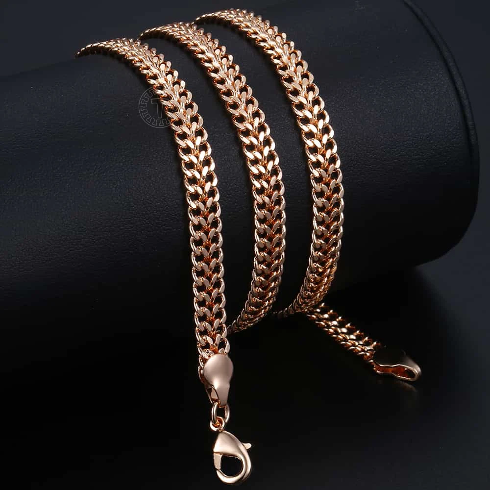 Fashion Necklace Bracelet Jewelry Set For Women Men Double Curb Bismark Chain Dubai Wedding Jewelry Gifts CS04A