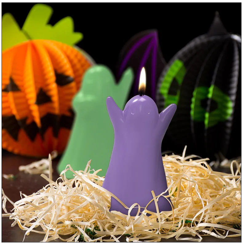 

Halloween Ghost Carnival Candle Silicone Mold for DIY Handmade Aromatherapy Candle Ornaments Handicrafts Soap Mold Hand Gift