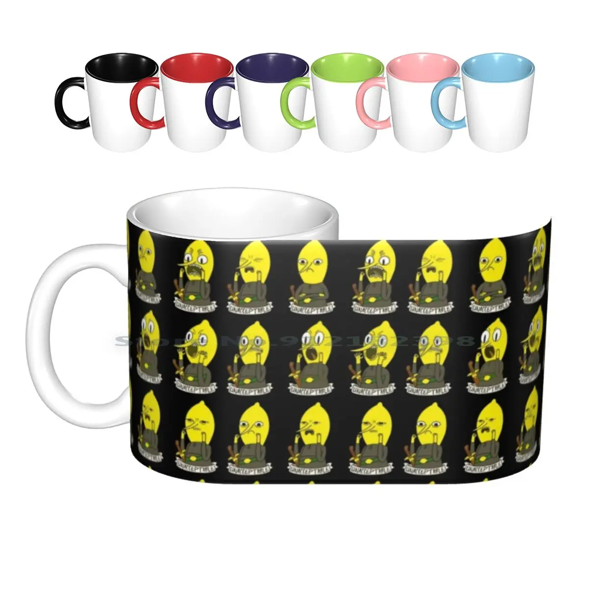 Unacceptable Lemongrab Ceramic Mugs Coffee Cups Milk Tea Mug Adventure Time Lemongrab Adventure Time Cartoon Lemon Unacceptable