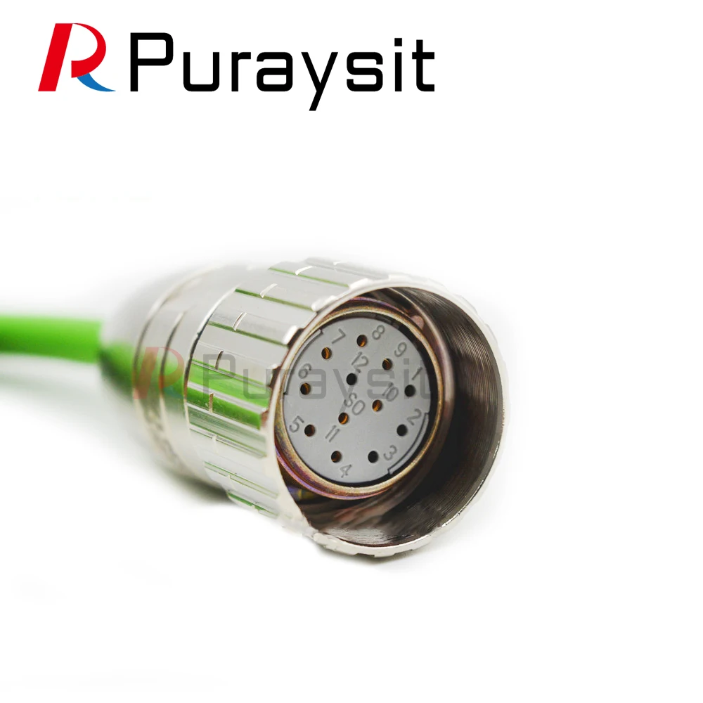 Puraysit Servo Motor Encoder Cable VW3M8102R30 VW3M8102R50 VW3M8102R80 VW3M8102R100 for Schneider LXM32