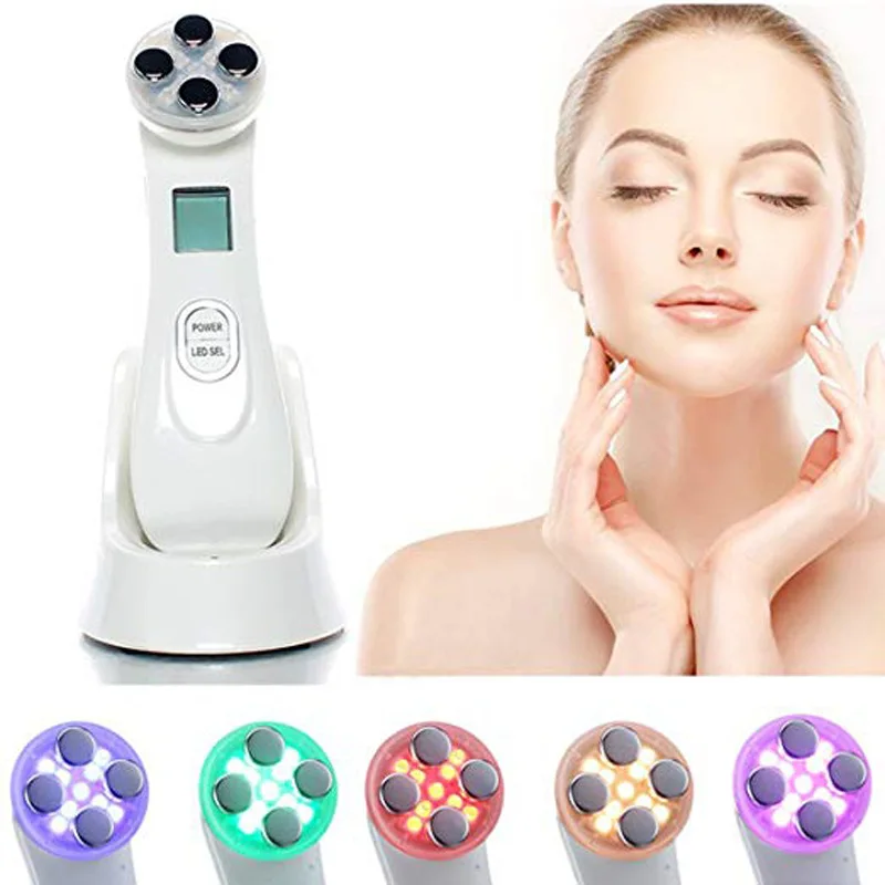 

Facial Mesotherapy Electroporation Frequency LED Photon Face Lifting Tighten Wrinkle Removal Skin Care Massager Therapy Machine