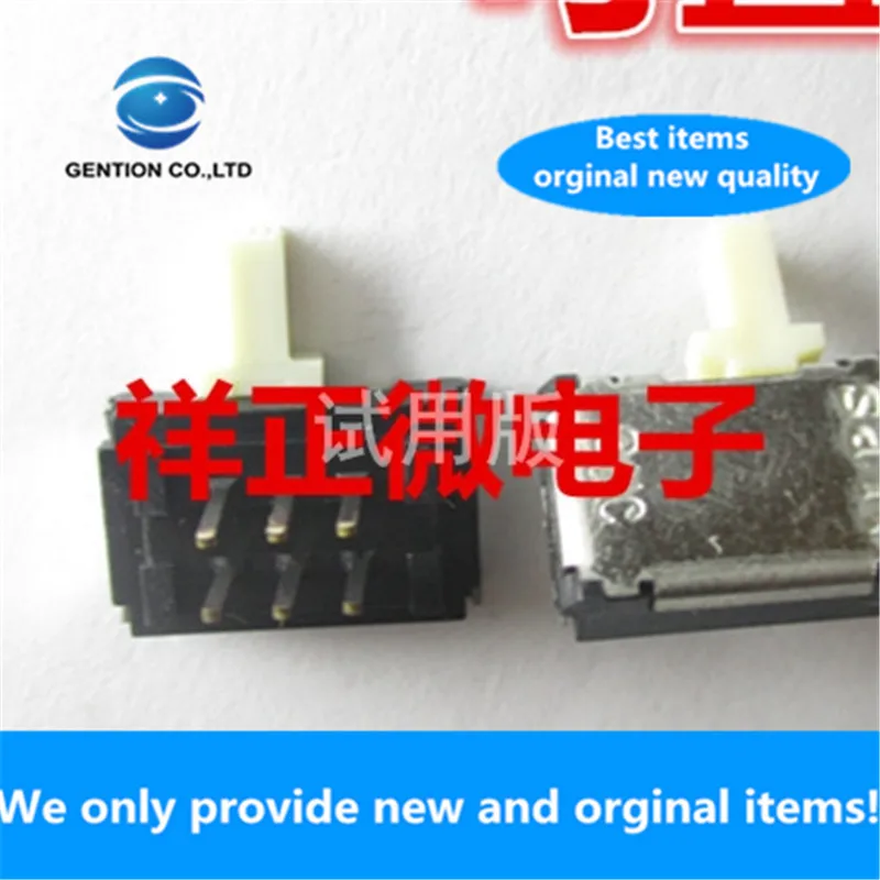 10pcs 100% orginal new real stock SSSS925800 universal toggle switch 6-pin 2 gears in-line double-row side slide switch