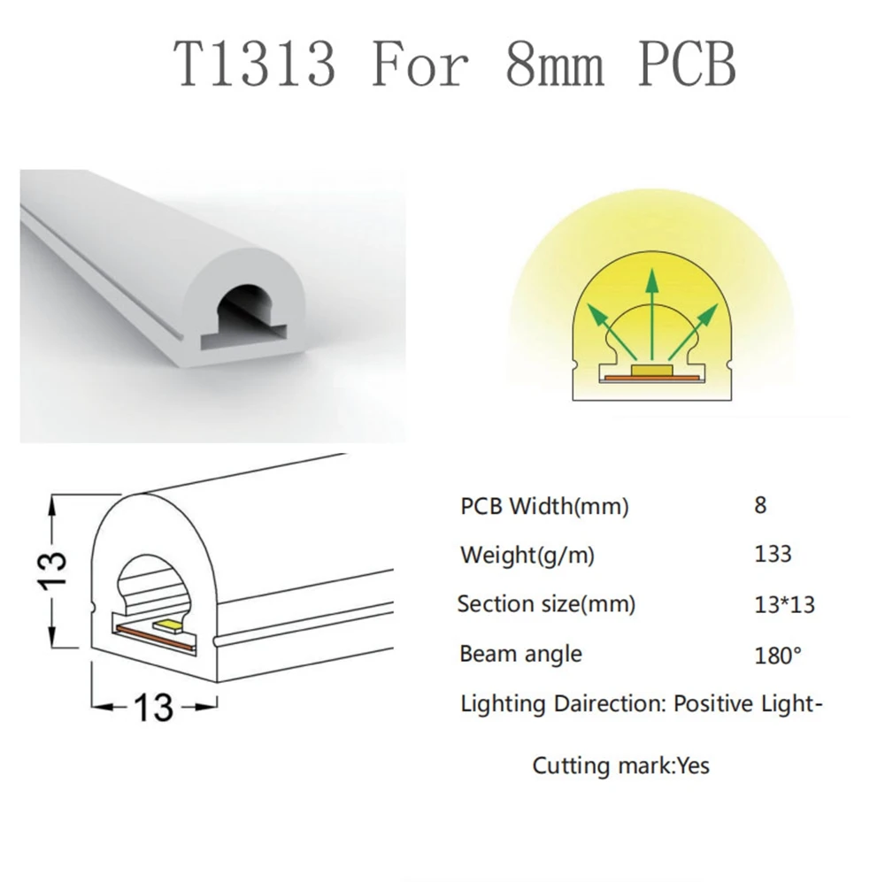 Imagem -02 - Impermeável Led Neon Corda Tubo Silicone Gel Flexível Light Strip Soft Lâmpada Tubo Ip67 Ws2812b Ws2811 Sk6812 Decoração