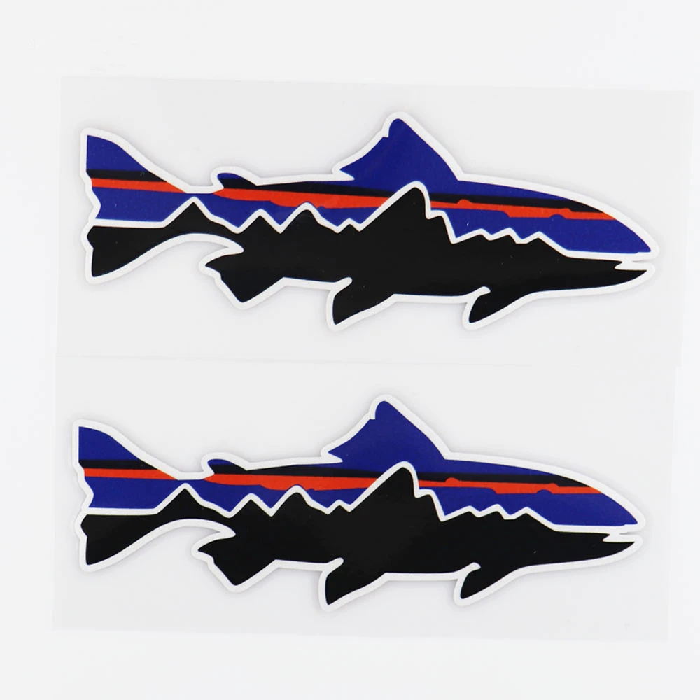 

JuYouHui Exterior Accessories Decal Funny Creative Vinyl Decals Cartoon Car Sticker Interesting Marine Living Fish Fishing