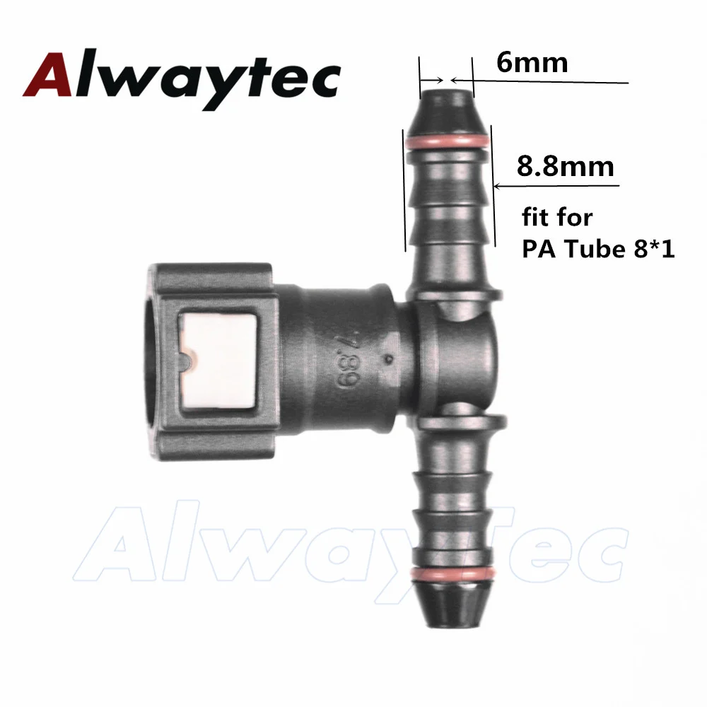 10 stücke Heißer Verkauf 7,89mm-5/16 "T Form 3 Weg Rohr Rohr Anschluss Für Automotive diesel Kraftstoff Schlauch Kraftstoff Pumpe – Detail 8