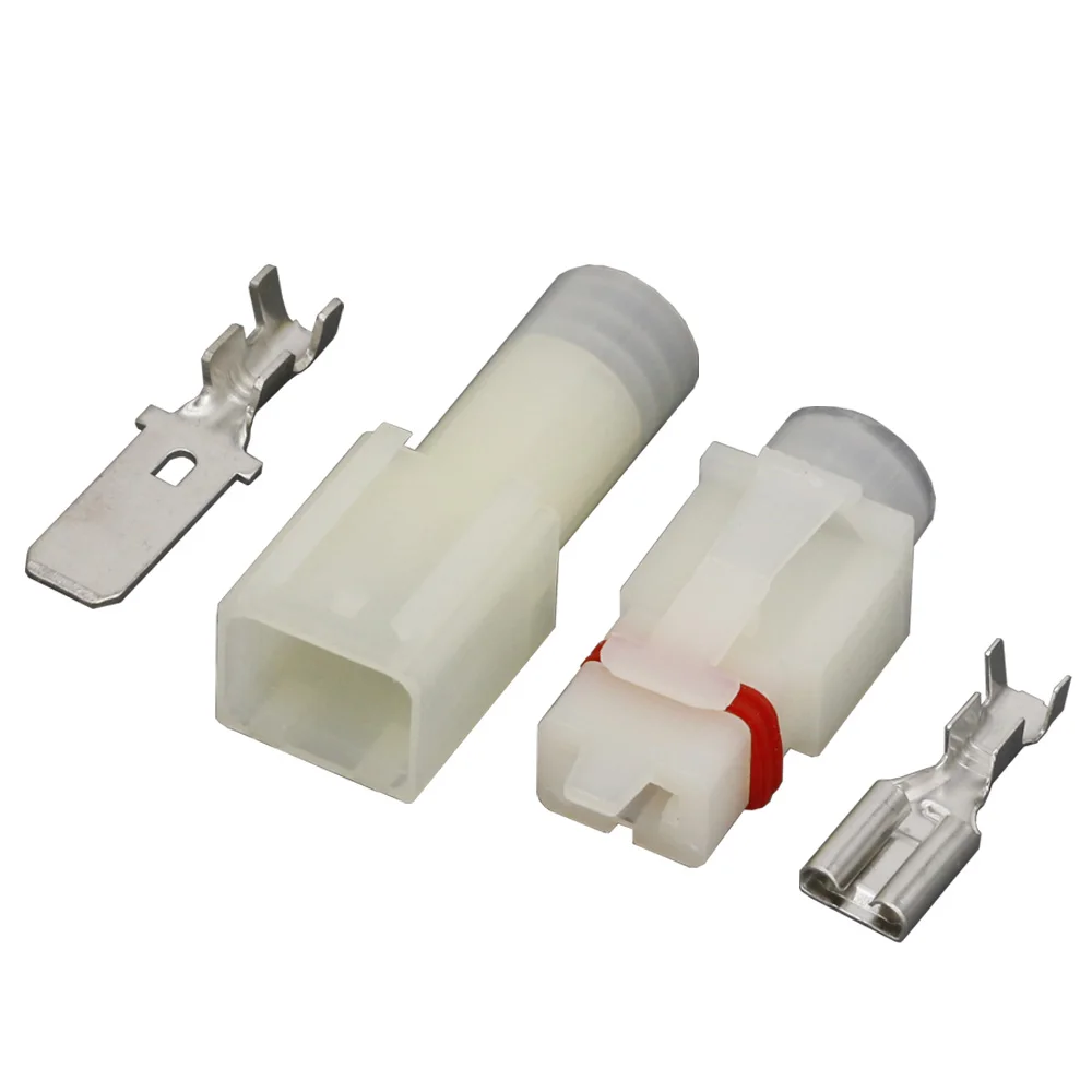 5 Sets 1 Pin Car Waterproof Connector 7.8 Series Car Connector with Terminal DJ7013-7.8-11/21 1P