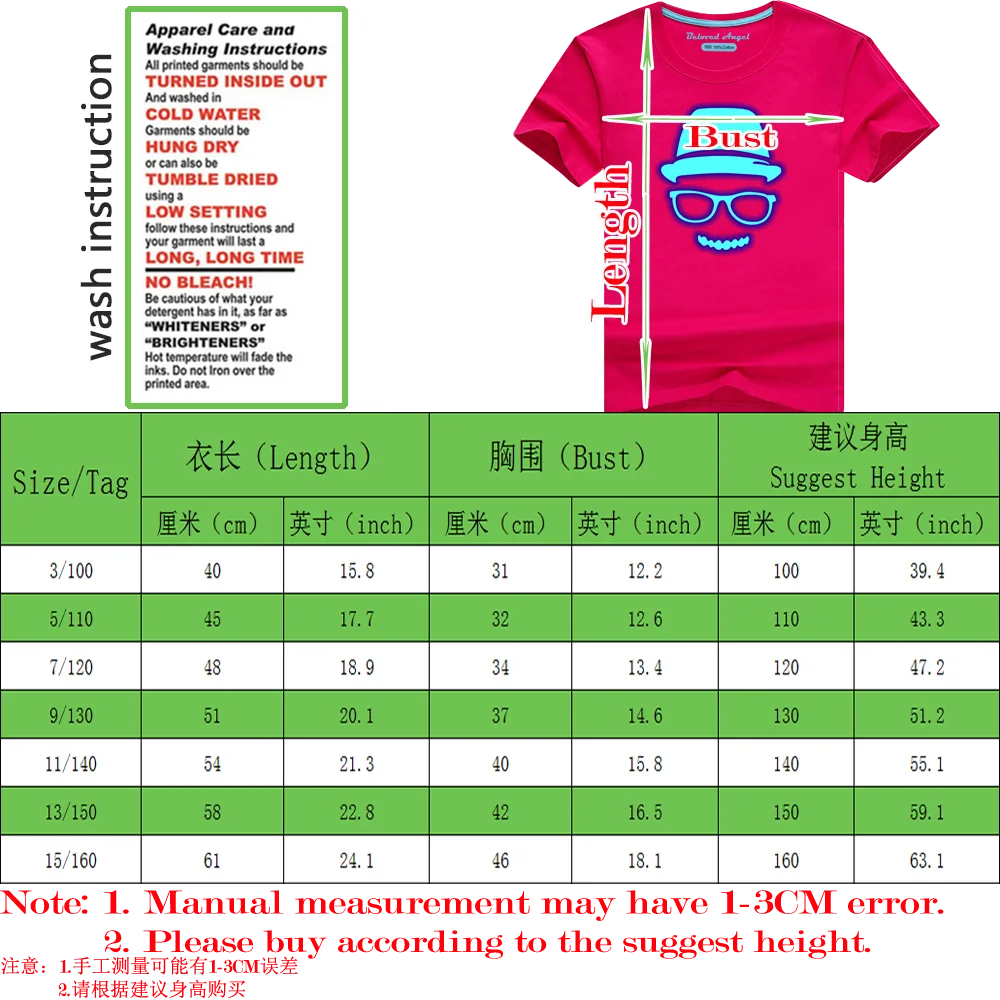 Children Clothing Boys Girls Cosplay T Shirts Summer Short Sleeve Tees Luminous New Game Character 3D Pattern T Shirt Kids Tops